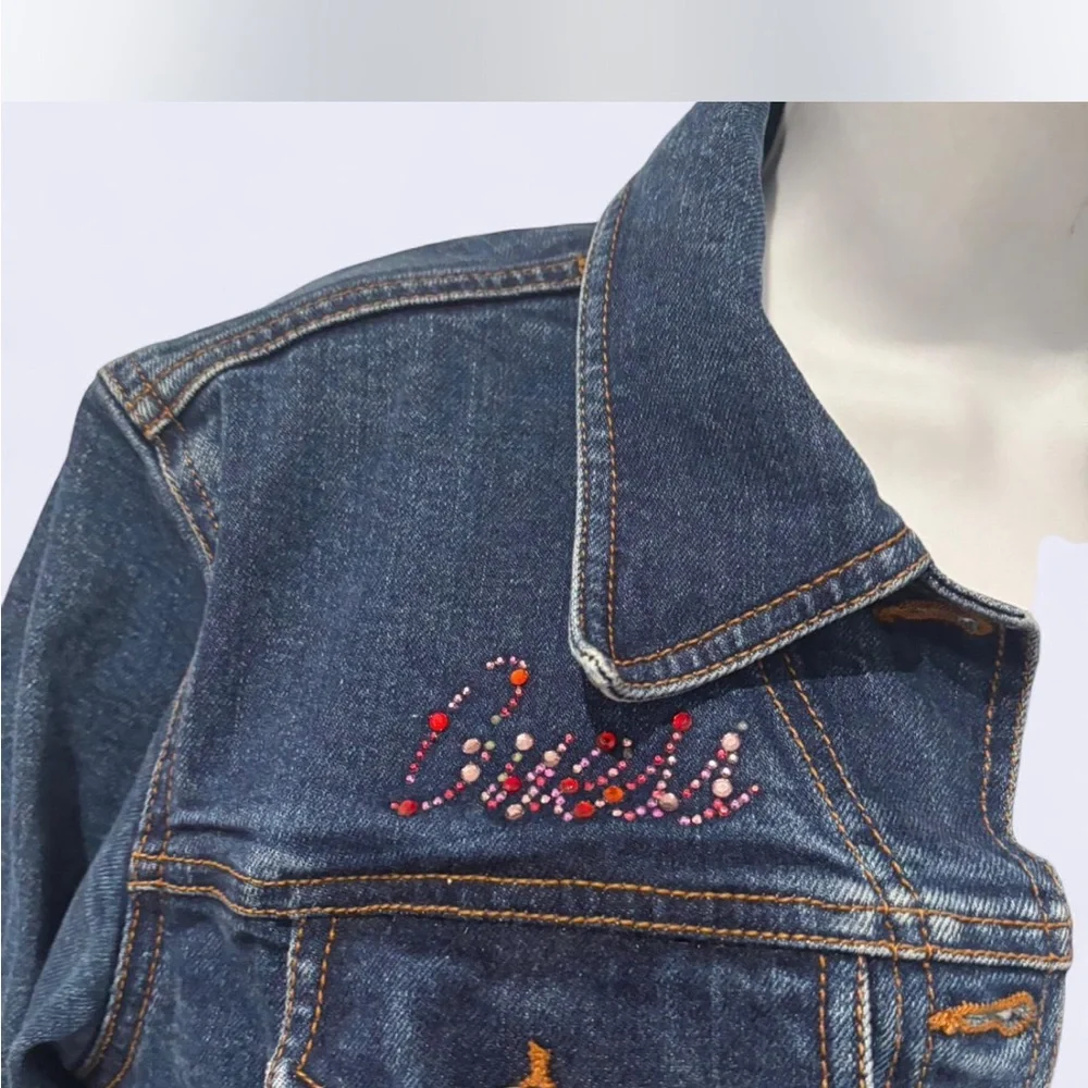 Vintage Women's Blue Guess Denim Jacket - Picture 3 of 5